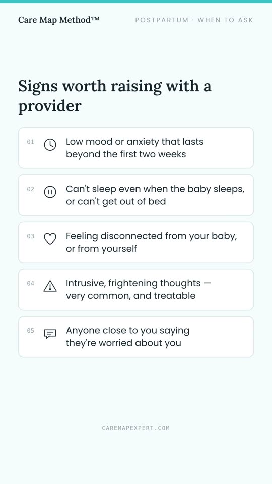 When It’s More Than Baby Blues: Signs Worth Raising With Your Doctor
