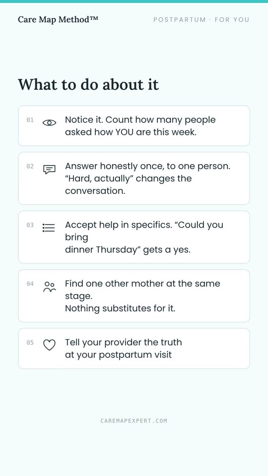 Everyone Asks About the Baby. Almost Nobody Asks About You.