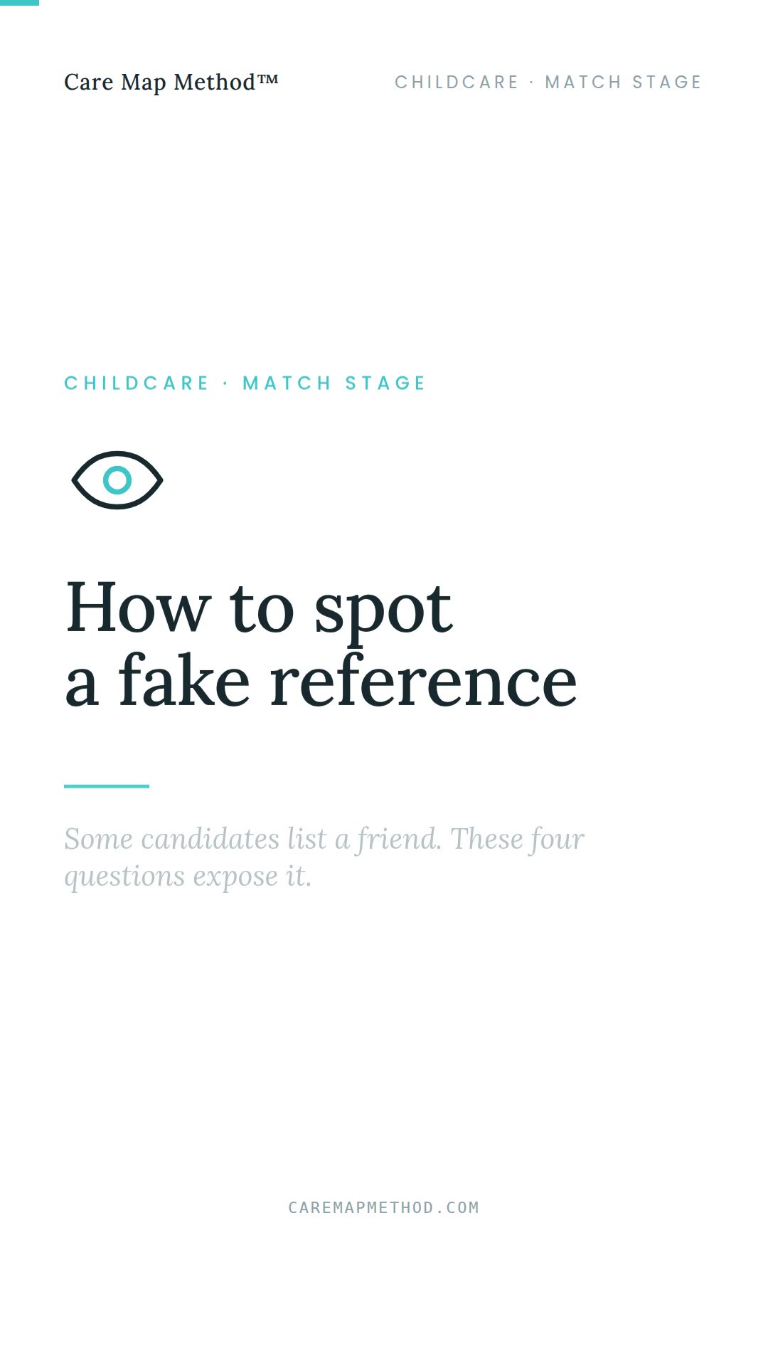 How to Spot a Fake Nanny Reference